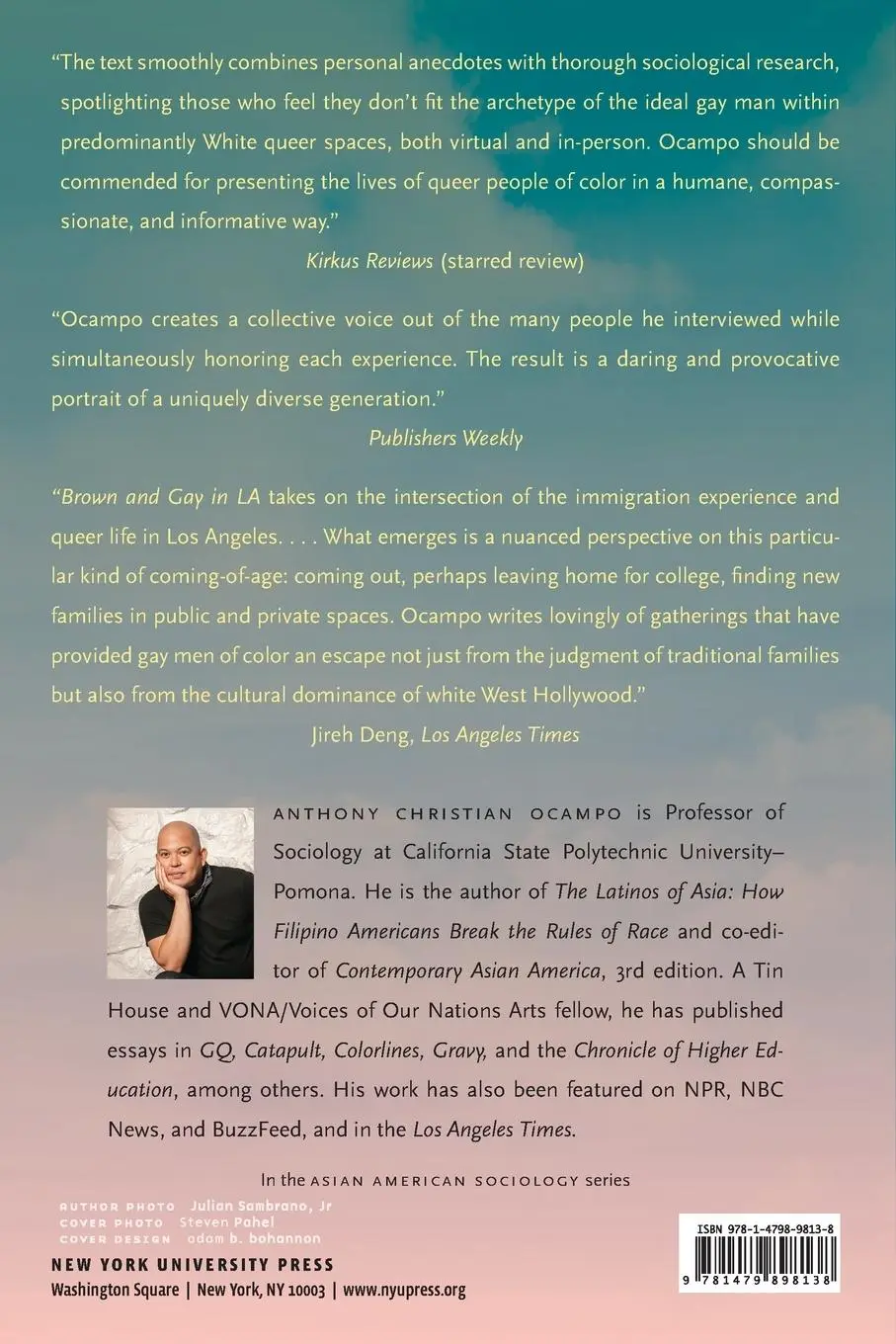 Rückseite: 9781479898138 | Brown and Gay in LA | The Lives of Immigrant Sons | Ocampo | Buch