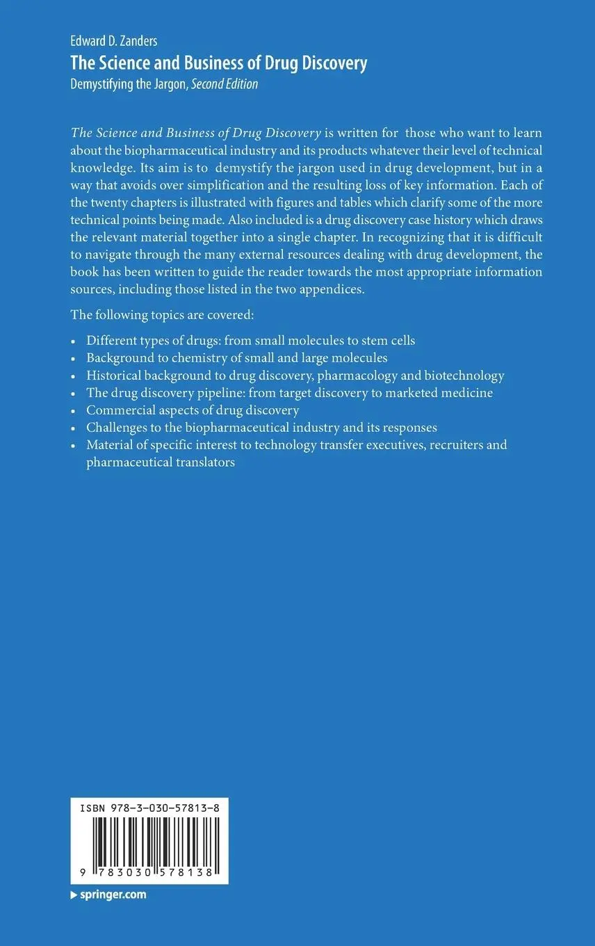 Rückseite: 9783030578138 | The Science and Business of Drug Discovery | Demystifying the Jargon