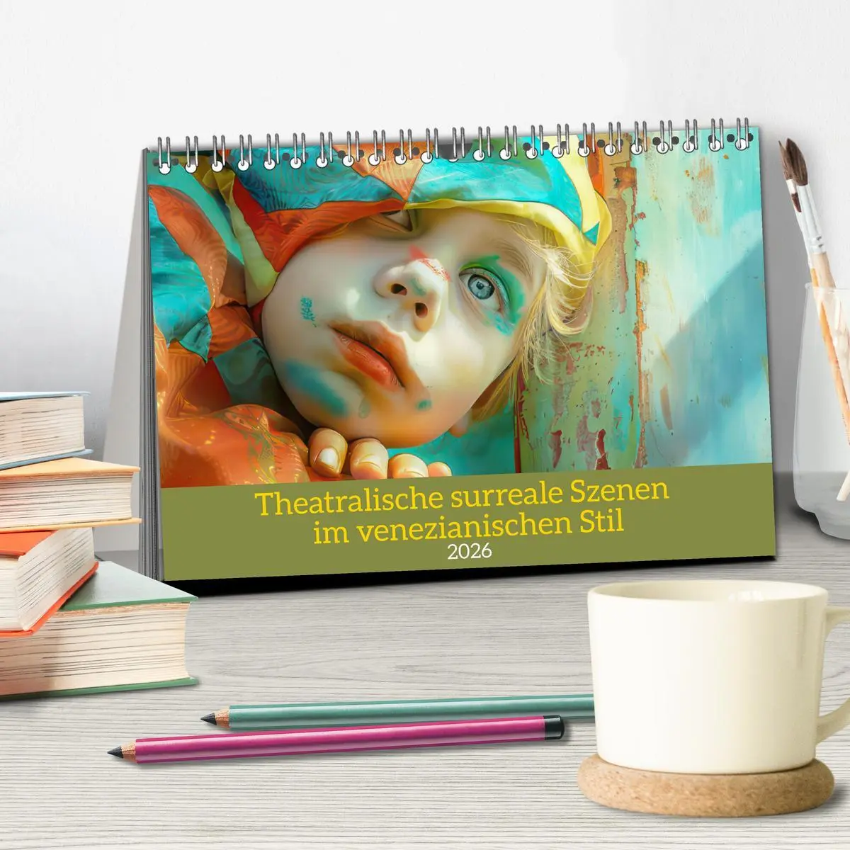Bild: 9783457368138 | Theatralische surreale Szenen im venezianischen Stil (Tischkalender...