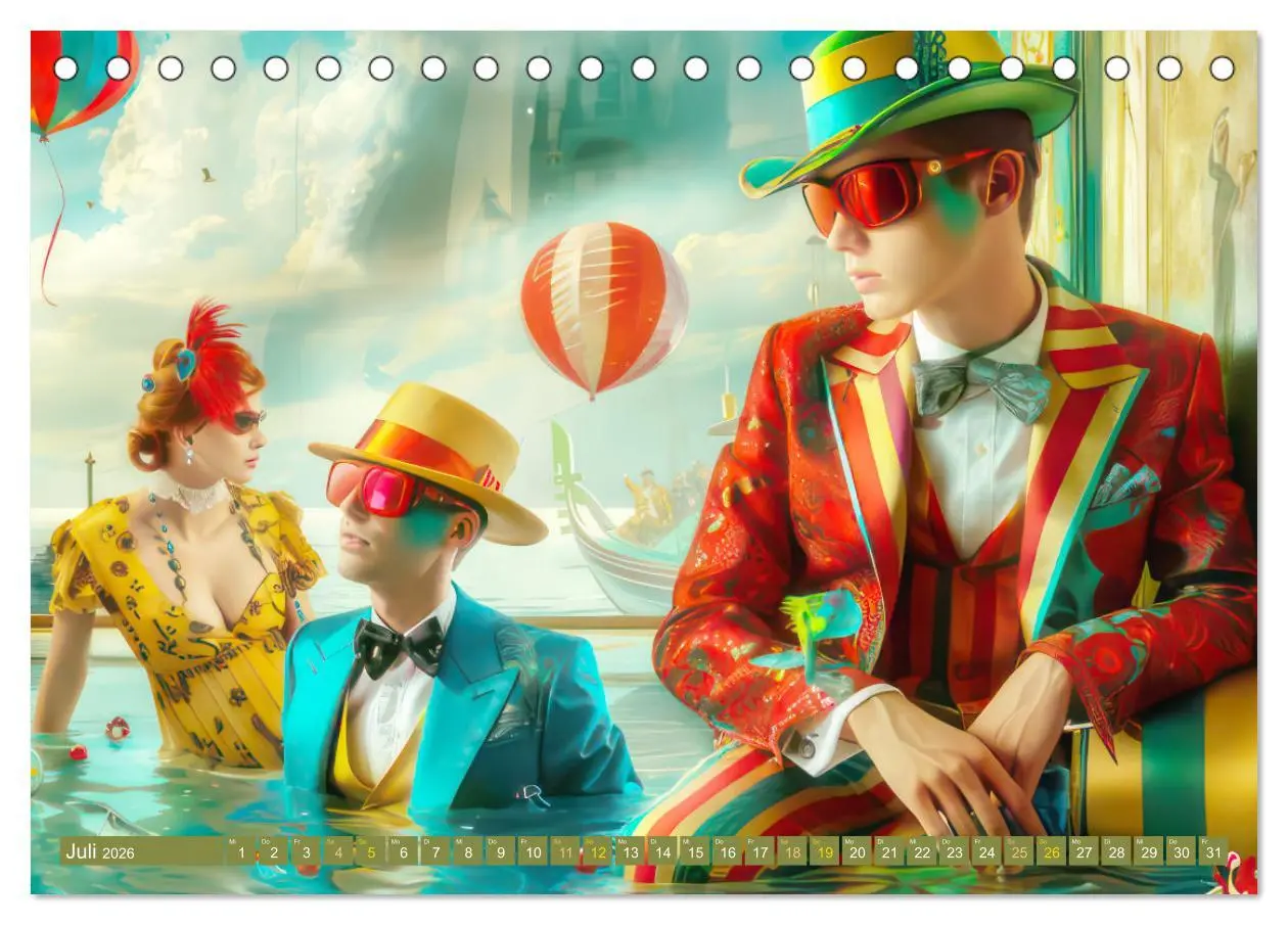 Bild: 9783457368138 | Theatralische surreale Szenen im venezianischen Stil (Tischkalender...