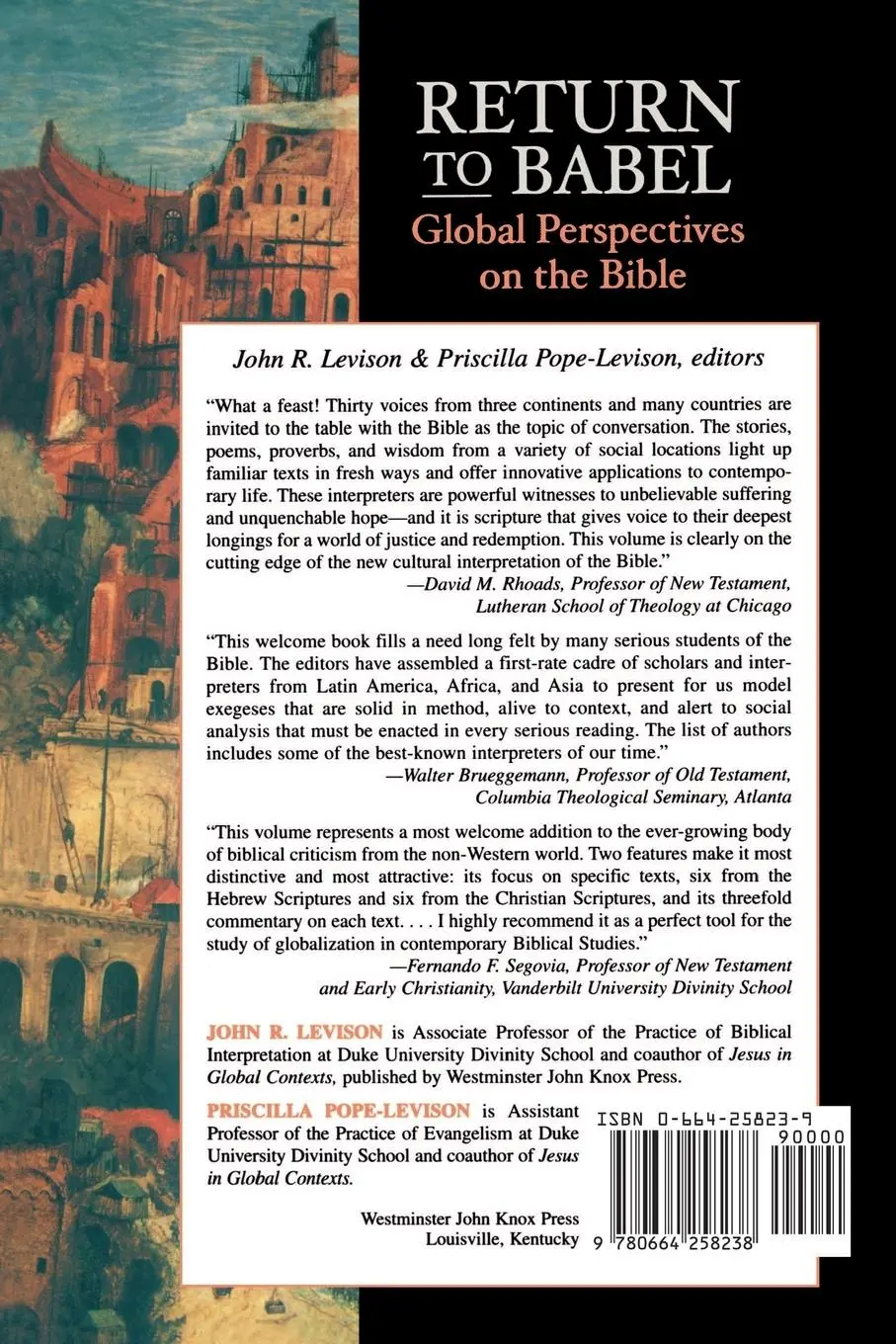 Rückseite: 9780664258238 | Return to Babel | Levison | Taschenbuch | Kartoniert / Broschiert