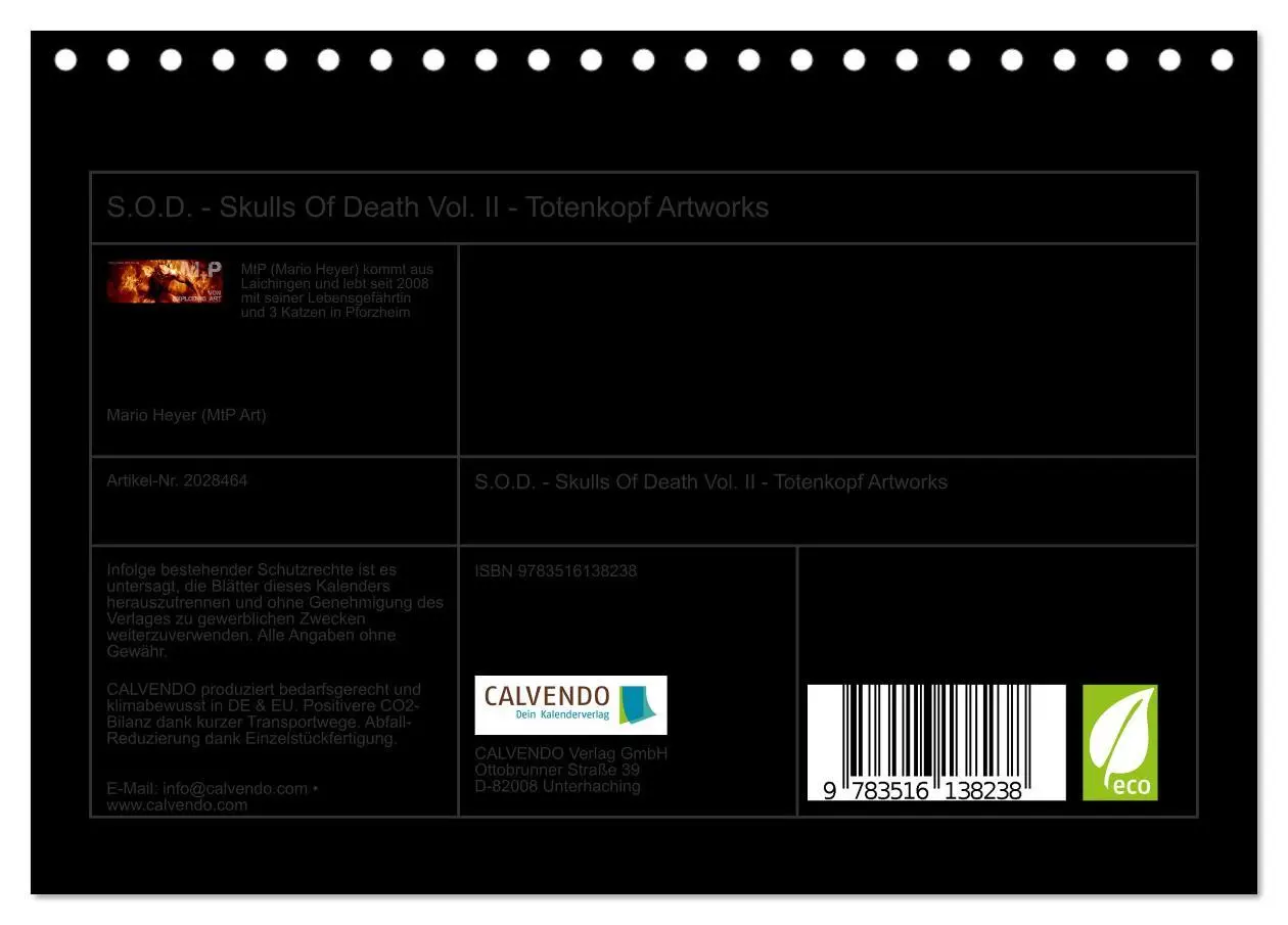 Bild: 9783516138238 | S.O.D. - Skulls Of Death Vol. II - Totenkopf Artworks...
