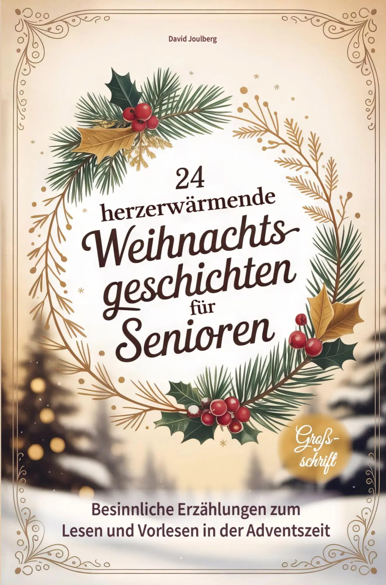 Cover: 9789403818238 | 24 herzerwärmende Weihnachtsgeschichten für Senioren | David Joulberg