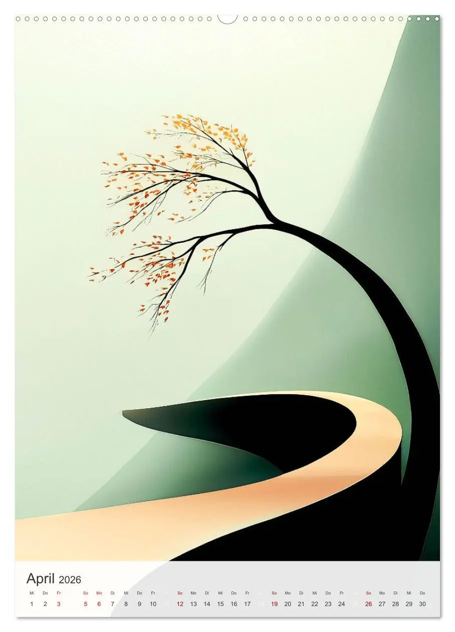 Bild: 9783457278338 | Schlichte Stille (hochwertiger Premium Wandkalender 2026 DIN A2...