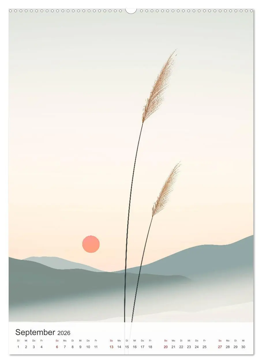 Bild: 9783457278338 | Schlichte Stille (hochwertiger Premium Wandkalender 2026 DIN A2...