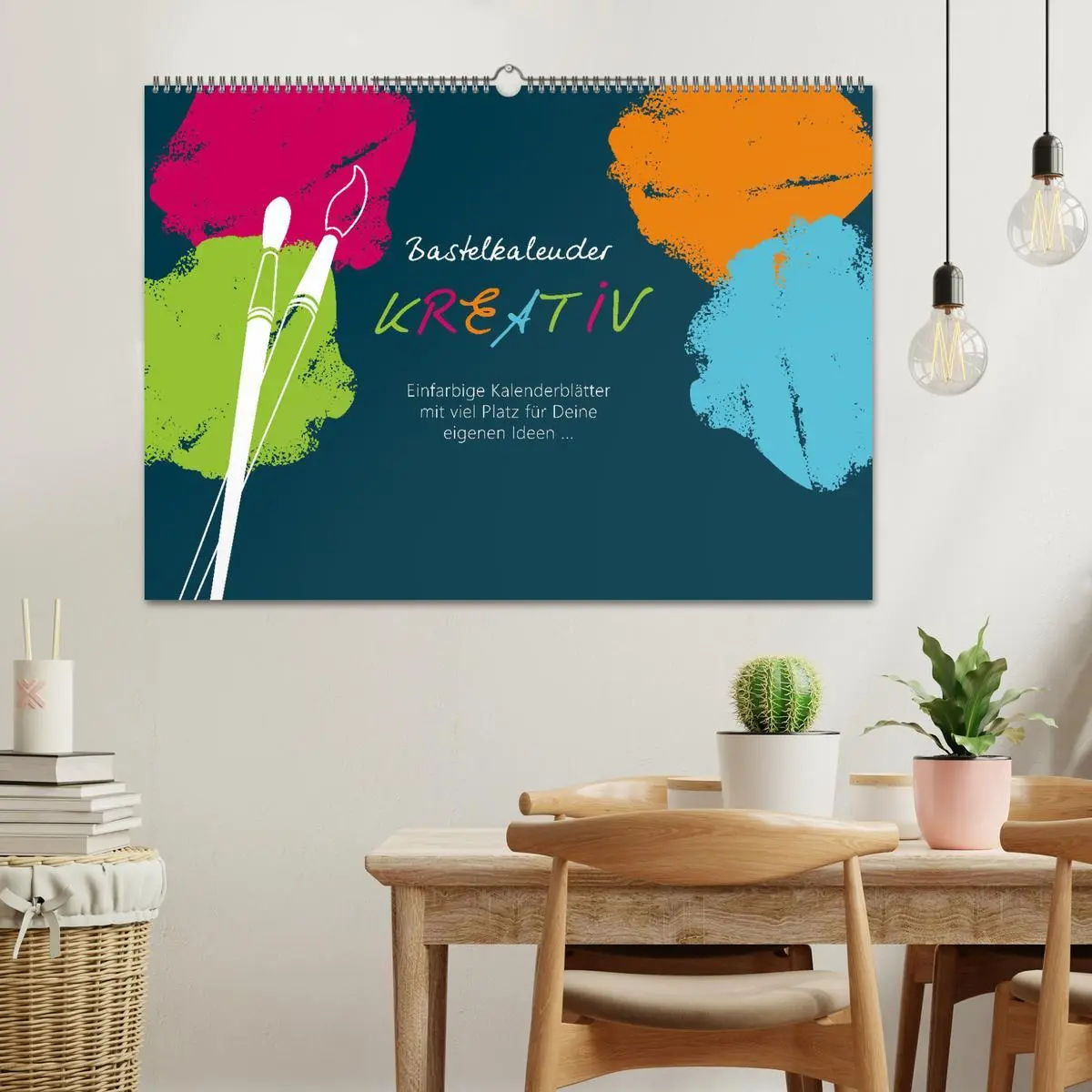 Bild: 9783457658338 | Bastelkalender KREATIV (Wandkalender 2026 DIN A2 quer), CALVENDO...