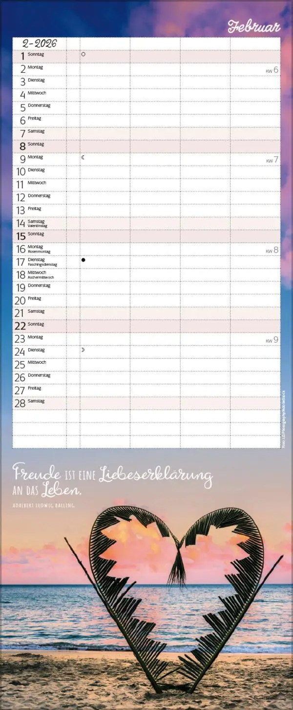Bild: 9783731888338 | Familienplaner mit Fotos und Zitaten 2026 | Verlag Korsch | Kalender