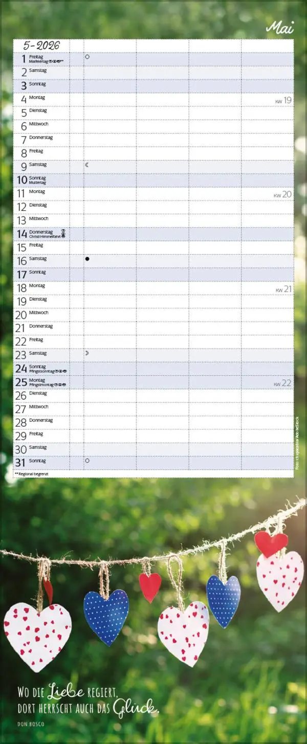 Bild: 9783731888338 | Familienplaner mit Fotos und Zitaten 2026 | Verlag Korsch | Kalender