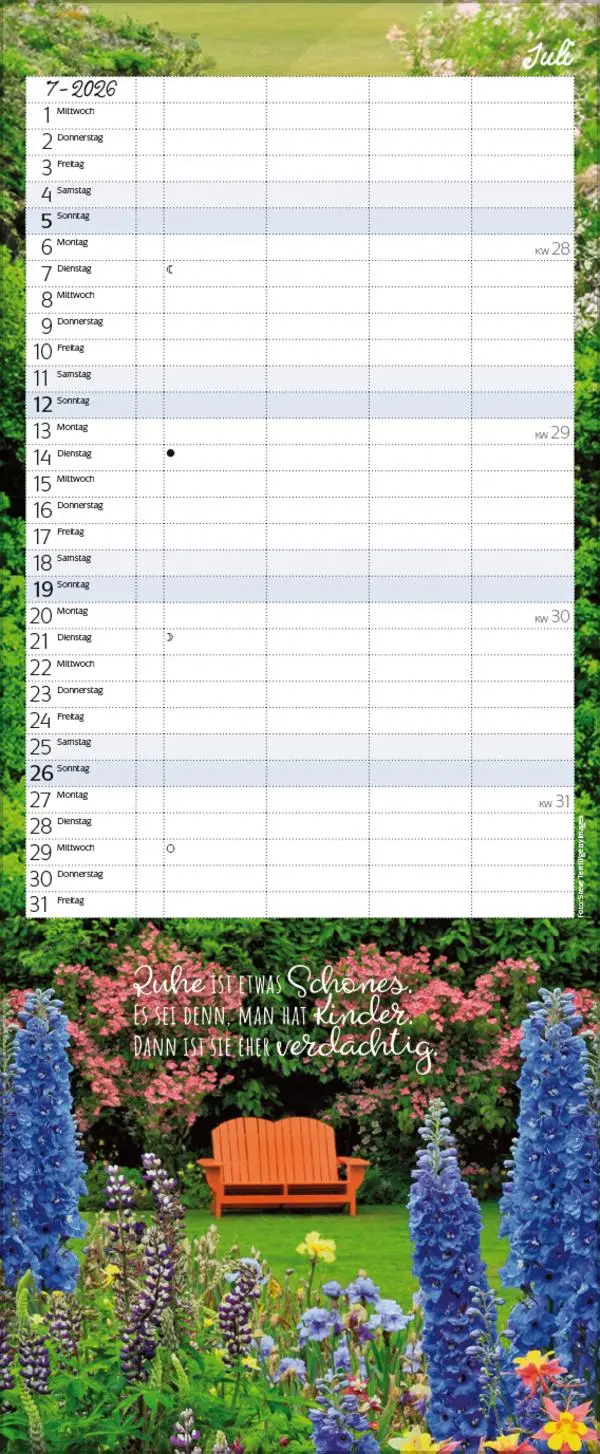 Bild: 9783731888338 | Familienplaner mit Fotos und Zitaten 2026 | Verlag Korsch | Kalender