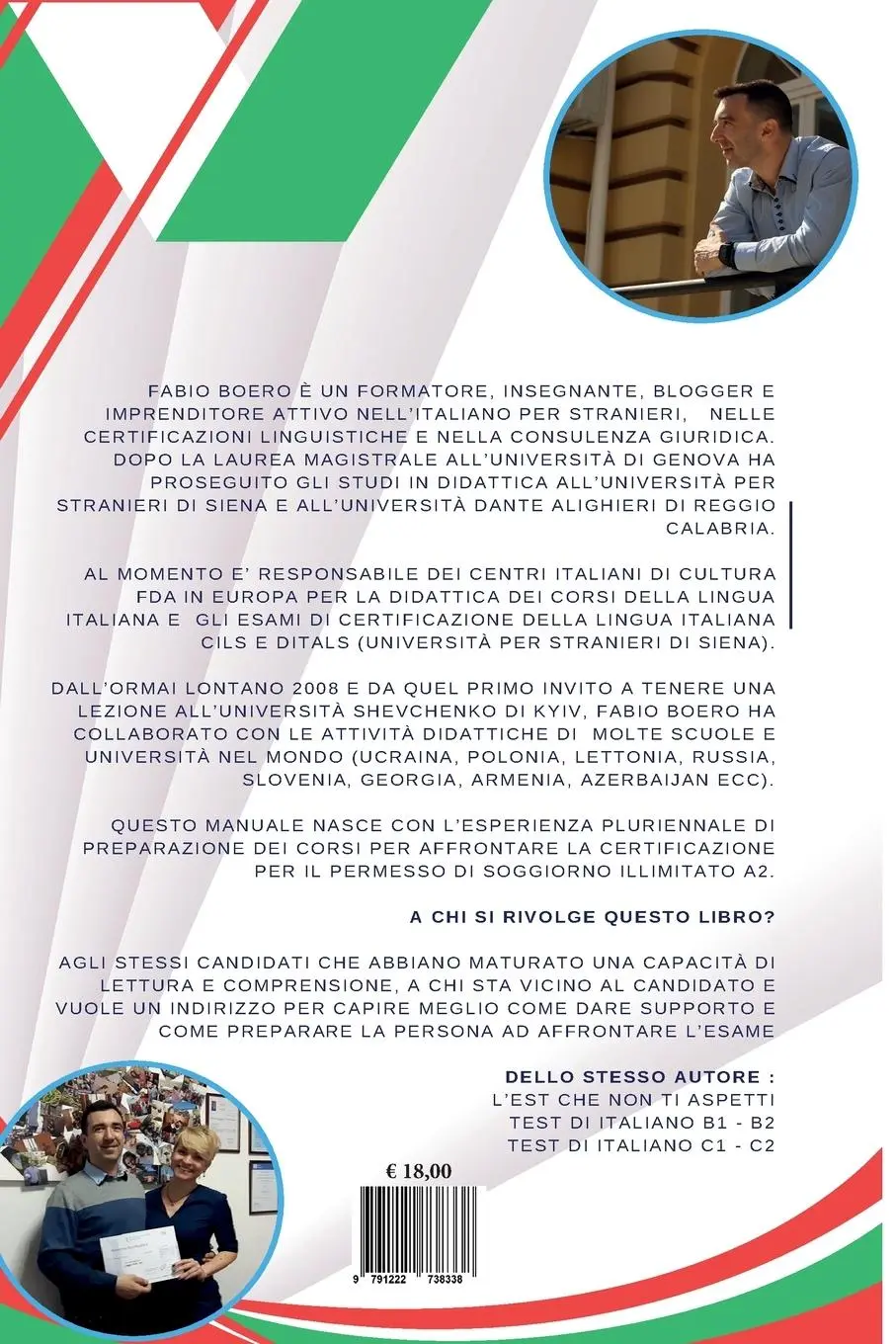 Rückseite: 9791222738338 | Test di Italiano A2 | Fabio Boero | Taschenbuch | Italienisch | 2024