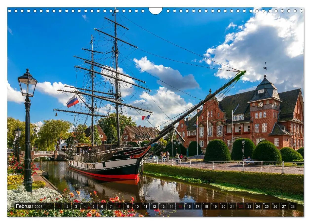 Bild: 9783457888438 | Papenburg - Venedig des Nordens (Wandkalender 2026 DIN A3 quer),...