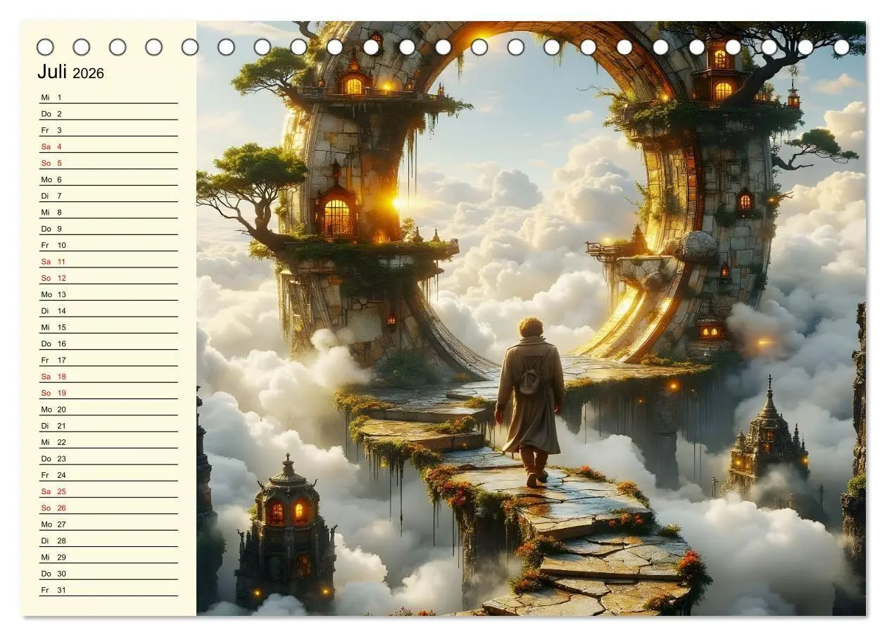 Bild: 9783516668438 | Flucht ins Wunder (Tischkalender 2026 DIN A5 quer), CALVENDO...