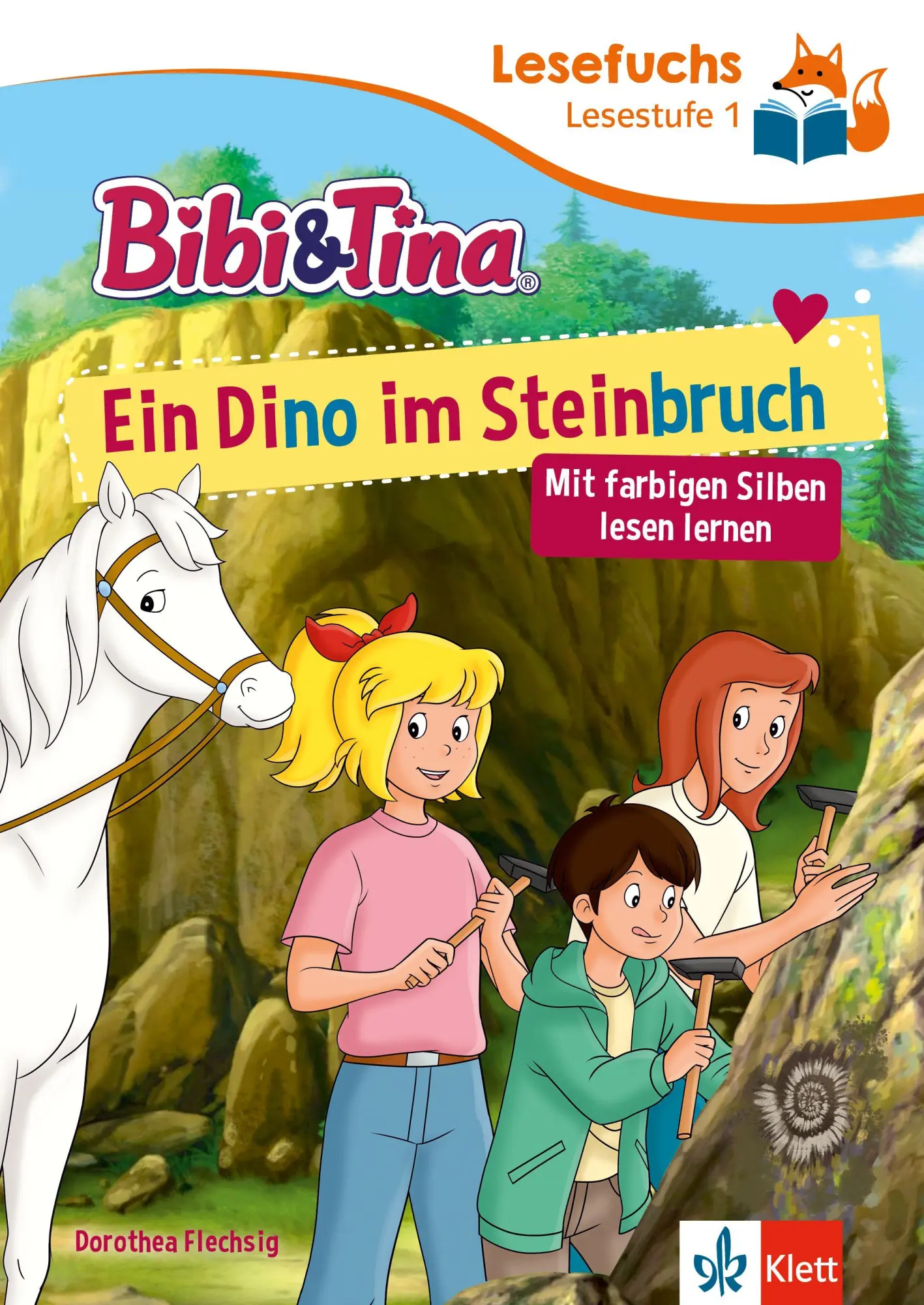 Cover: 9783129498538 | Lesefuchs Bibi &amp; Tina: Ein Dino im Steinbruch Lesestufe 1 | Buch