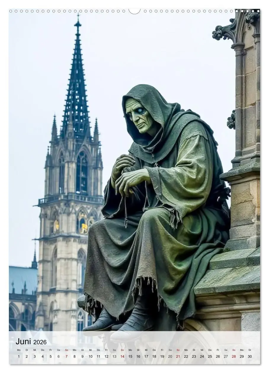 Bild: 9783516658538 | Monster der Literaturgeschichte (Wandkalender 2026 DIN A2 hoch),...