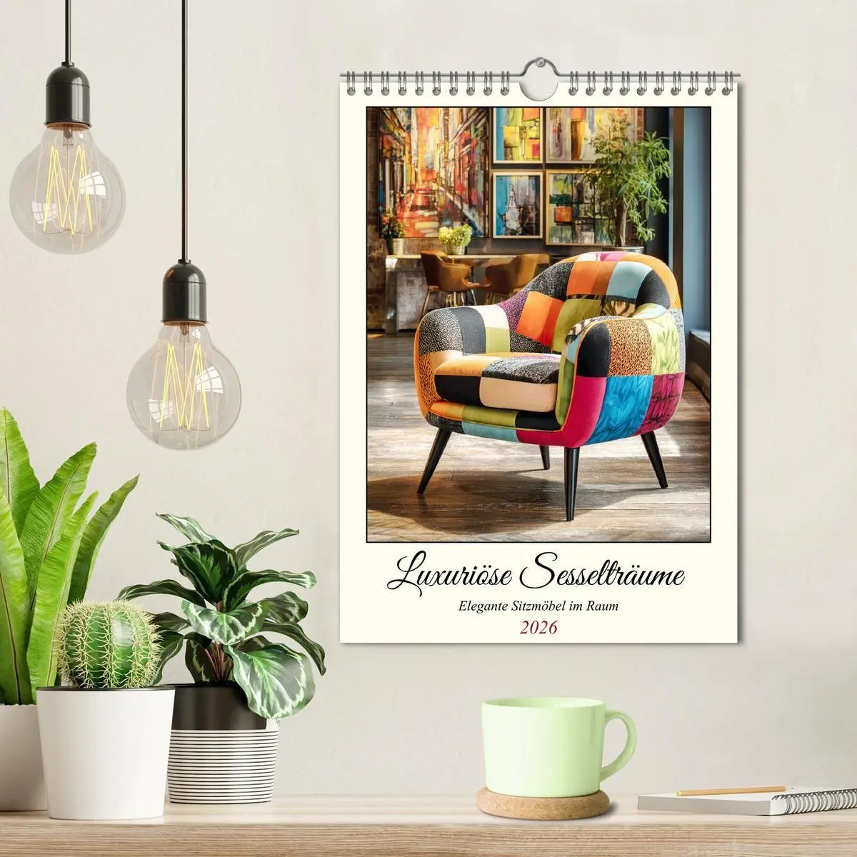 Bild: 9783516728538 | Luxuriöse Sesselträume. Elegante Sitzmöbel im Raum (Wandkalender...