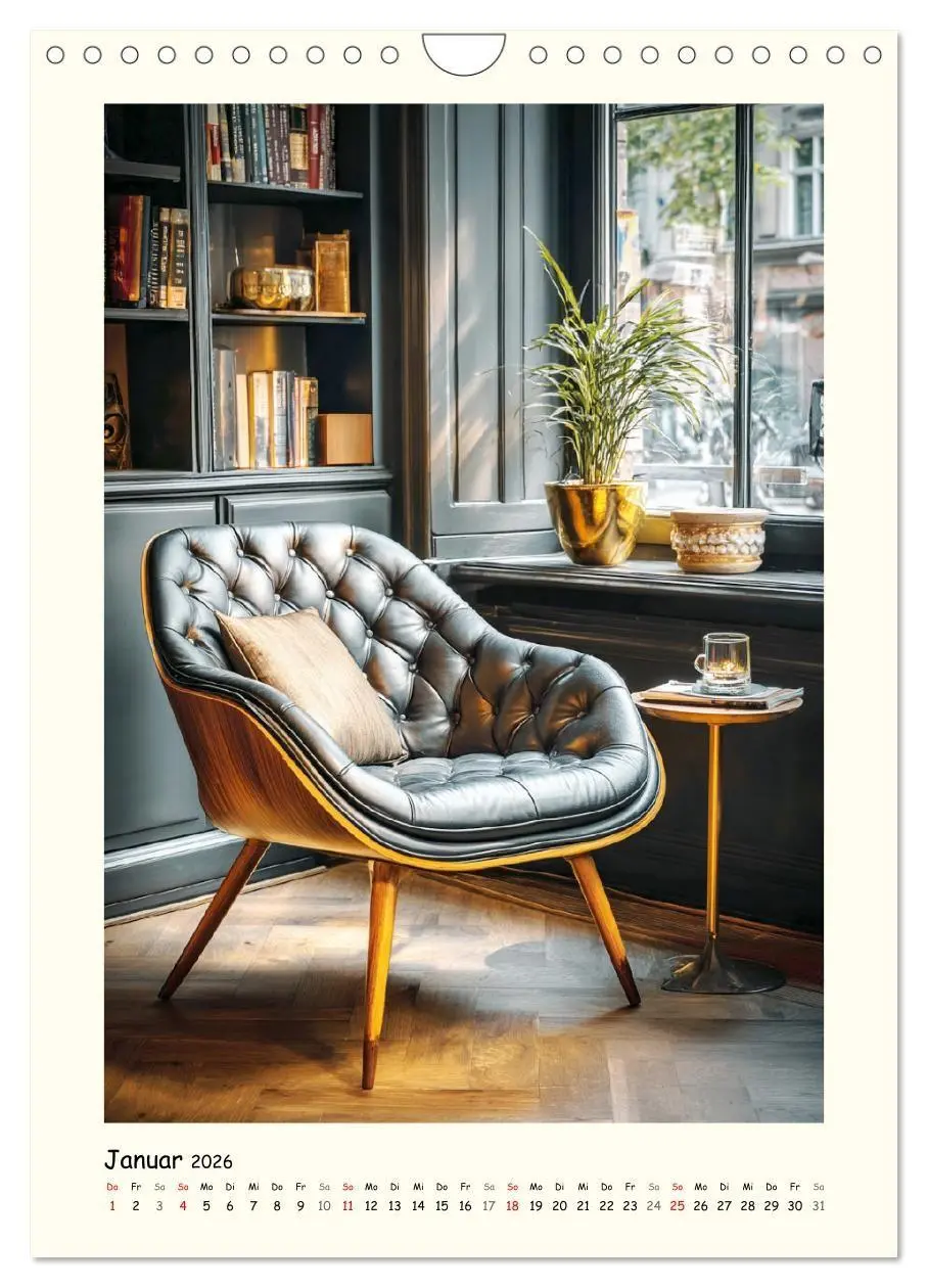 Bild: 9783516728538 | Luxuriöse Sesselträume. Elegante Sitzmöbel im Raum (Wandkalender...