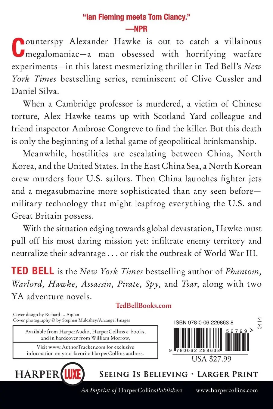 Rückseite: 9780062298638 | Warriors LP | Ted Bell | Taschenbuch | Kartoniert / Broschiert | 2021