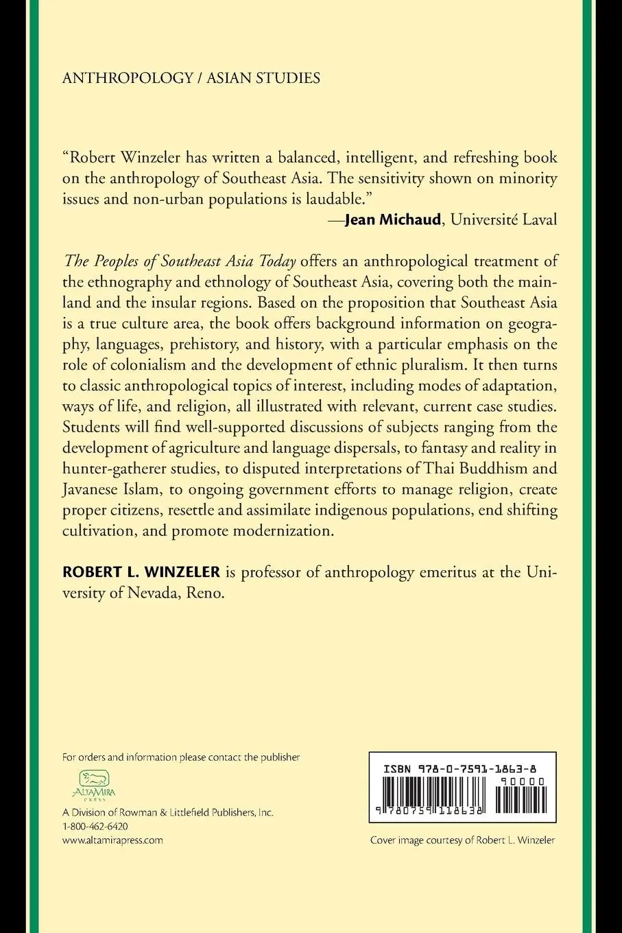 Rückseite: 9780759118638 | The Peoples of Southeast Asia Today | Robert L. Winzeler | Taschenbuch