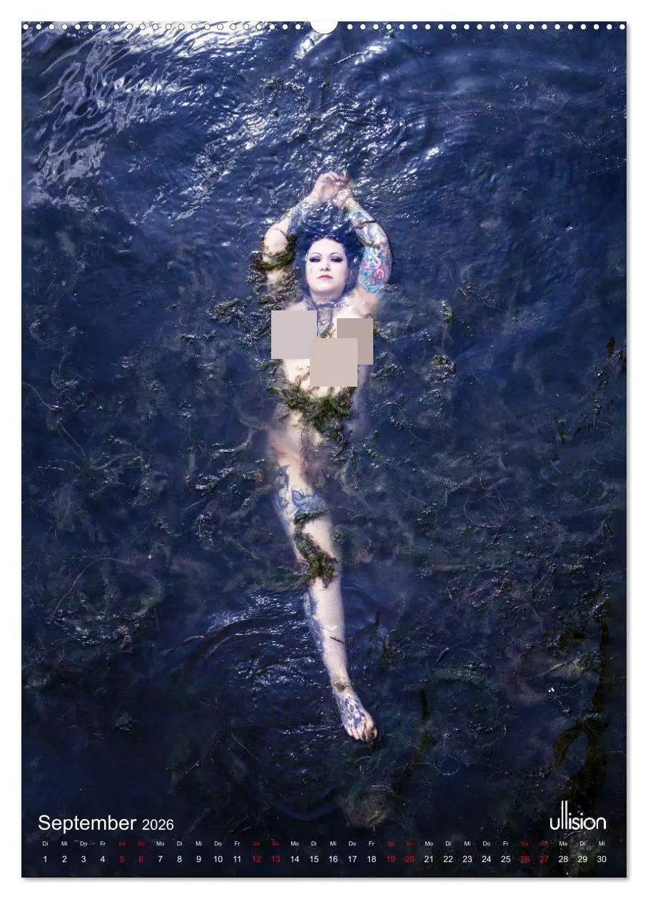Bild: 9783516338638 | Akt im Wasser - sinnliche Nymphen (Wandkalender 2026 DIN A2 hoch),...