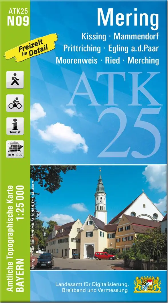 Cover: 9783899338638 | Mering 1 : 25 000 | Digitalisierung | (Land-)Karte | Deutsch | 2021