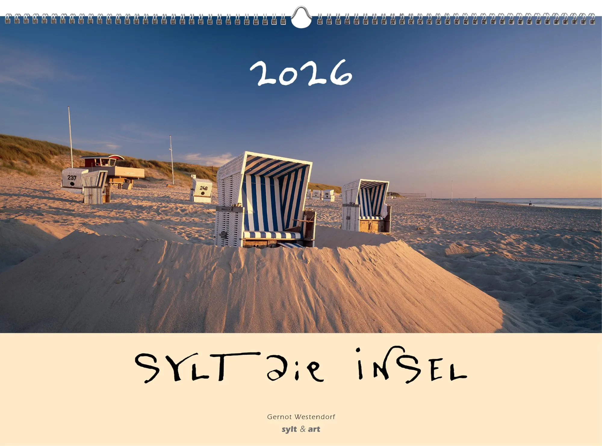 Cover: 9783944498638 | Sylt-die Insel 2026 Panoramakalender | Gernot Westendorf | Kalender