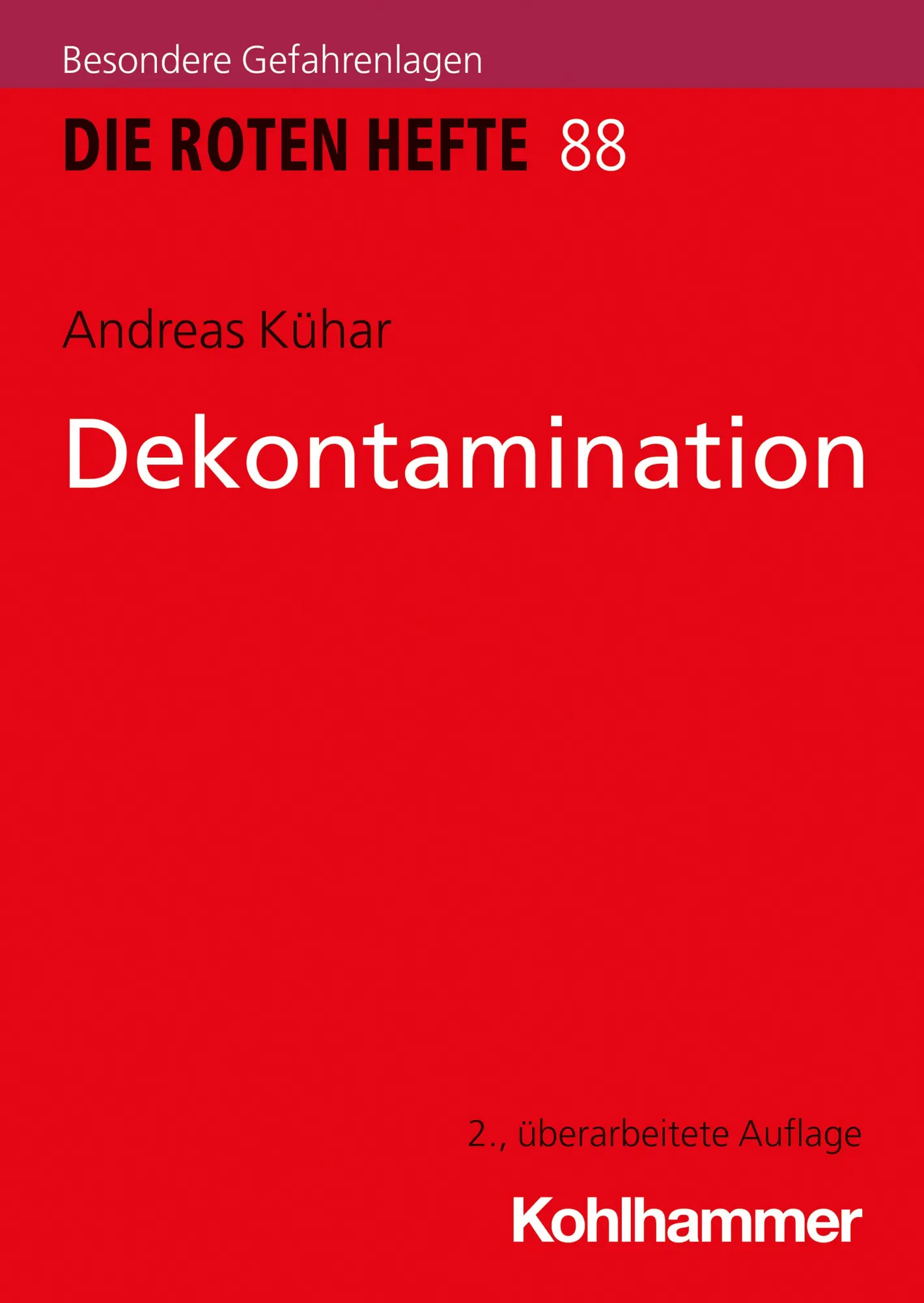 Cover: 9783170348738 | Dekontamination | Andreas Kühar | Taschenbuch | 177 S. | Deutsch