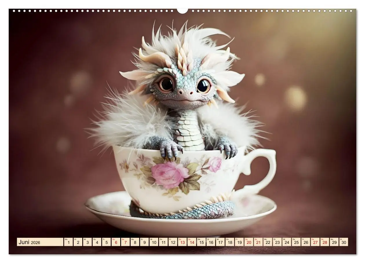 Bild: 9783457308738 | Süße Babydrachen (Wandkalender 2026 DIN A2 quer), CALVENDO...