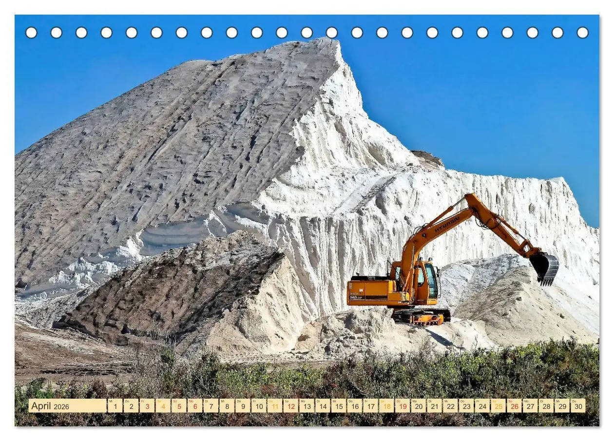 Bild: 9783457858738 | Bagger - kraftvolle Arbeitsmaschinen (Tischkalender 2026 DIN A5...