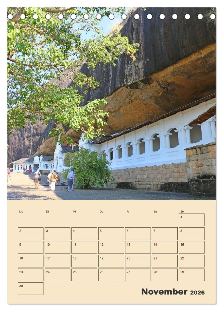 Bild: 9783516328738 | Sri Lanka - Terminplaner (Tischkalender 2026 DIN A5 hoch), CALVENDO...