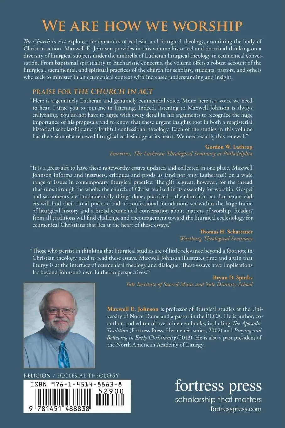 Rückseite: 9781451488838 | The Church in Act | Maxwell E. Johnson | Taschenbuch | Englisch | 2015