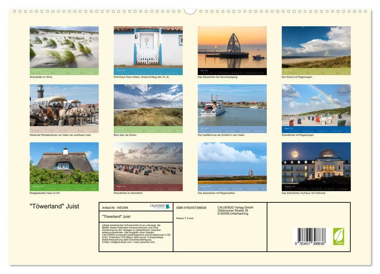 Bild: 9783457398838 | "Töwerland" Juist (hochwertiger Premium Wandkalender 2026 DIN A2...