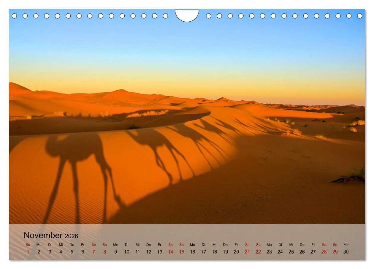 Bild: 9783457608838 | Magische Farbspiele der Wüste (Wandkalender 2026 DIN A4 quer),...