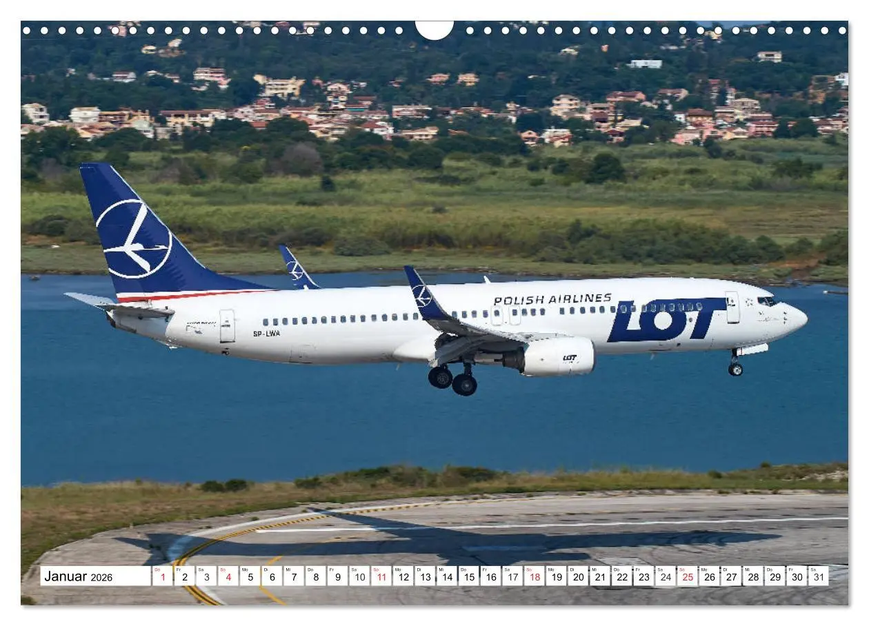 Bild: 9783457778838 | Flugzeuge auf Korfu (Wandkalender 2026 DIN A3 quer), CALVENDO...
