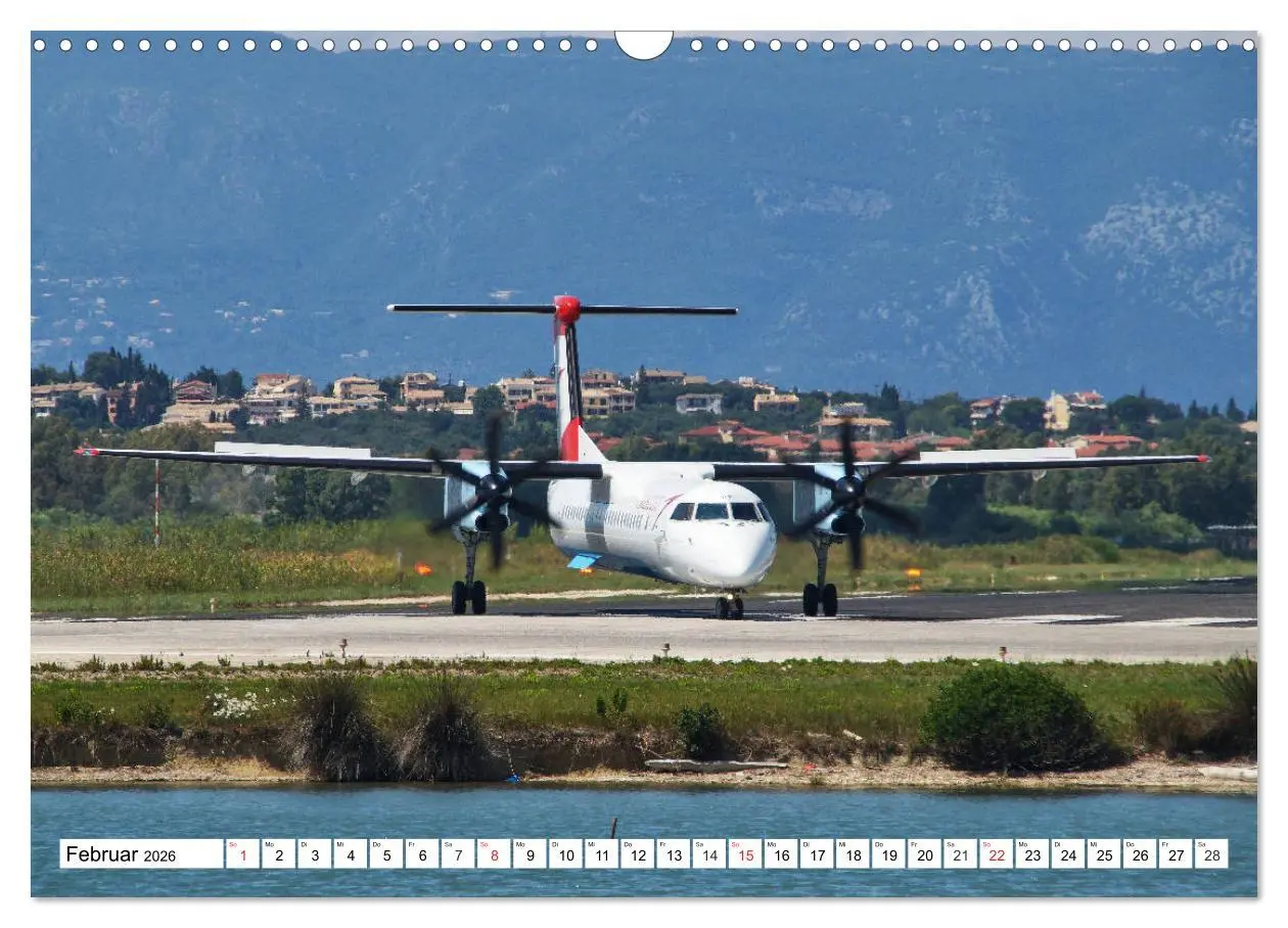 Bild: 9783457778838 | Flugzeuge auf Korfu (Wandkalender 2026 DIN A3 quer), CALVENDO...