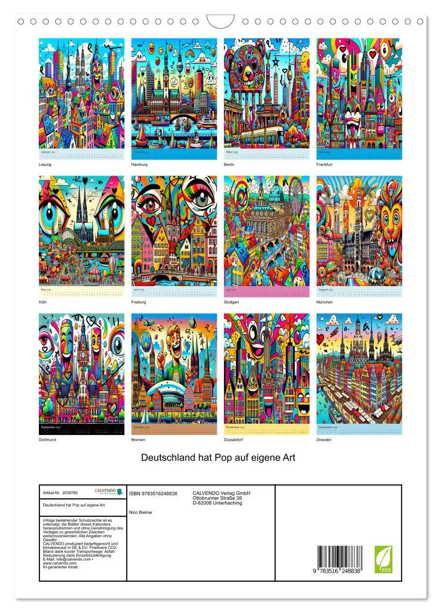 Bild: 9783516248838 | Deutschland hat Pop auf eigene Art (Wandkalender 2026 DIN A3 hoch),...