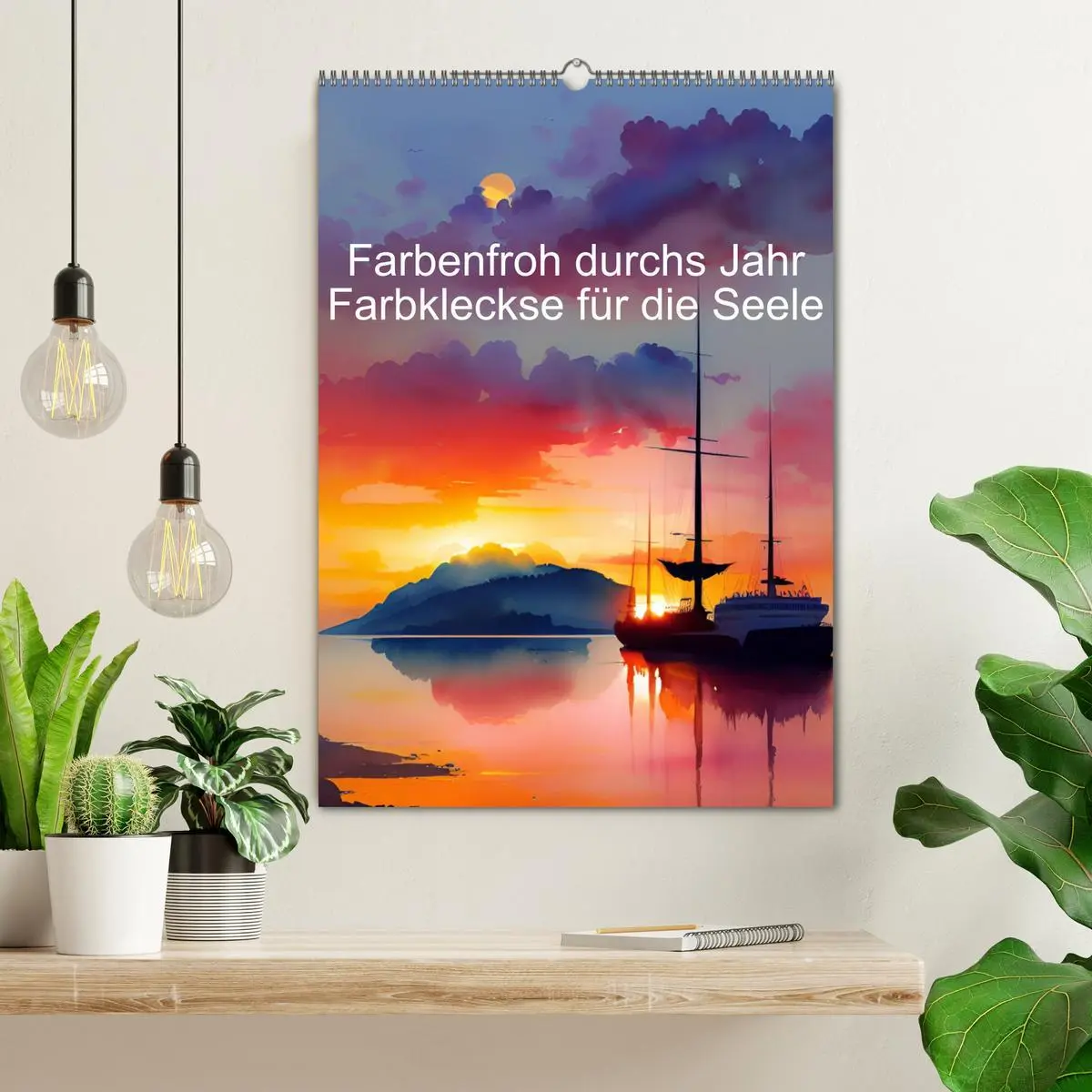 Bild: 9783516318838 | Farbenfroh durchs Jahr 2026 - Farbkleckse für die Seele...