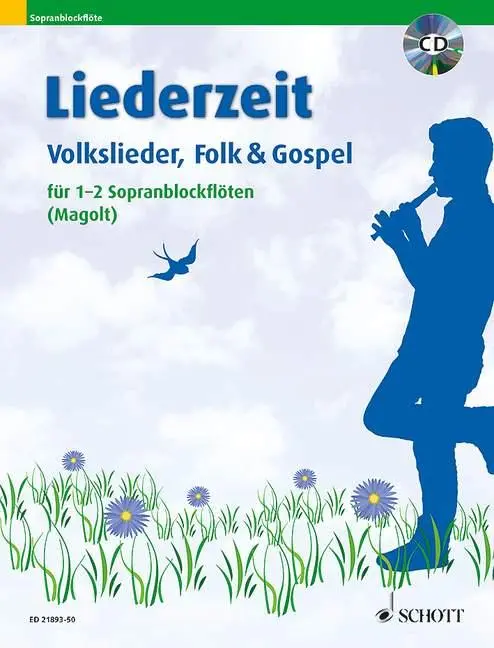 Cover: 9783795748838 | Liederzeit. 1-2 Sopran-Blockflöten. Ausgabe mit CD. | Marianne Magolt