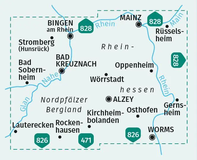 Bild: 9783991218838 | KOMPASS Wanderkarte 831 Rheinhessen, Nahe, Nordpfälzer Bergland...