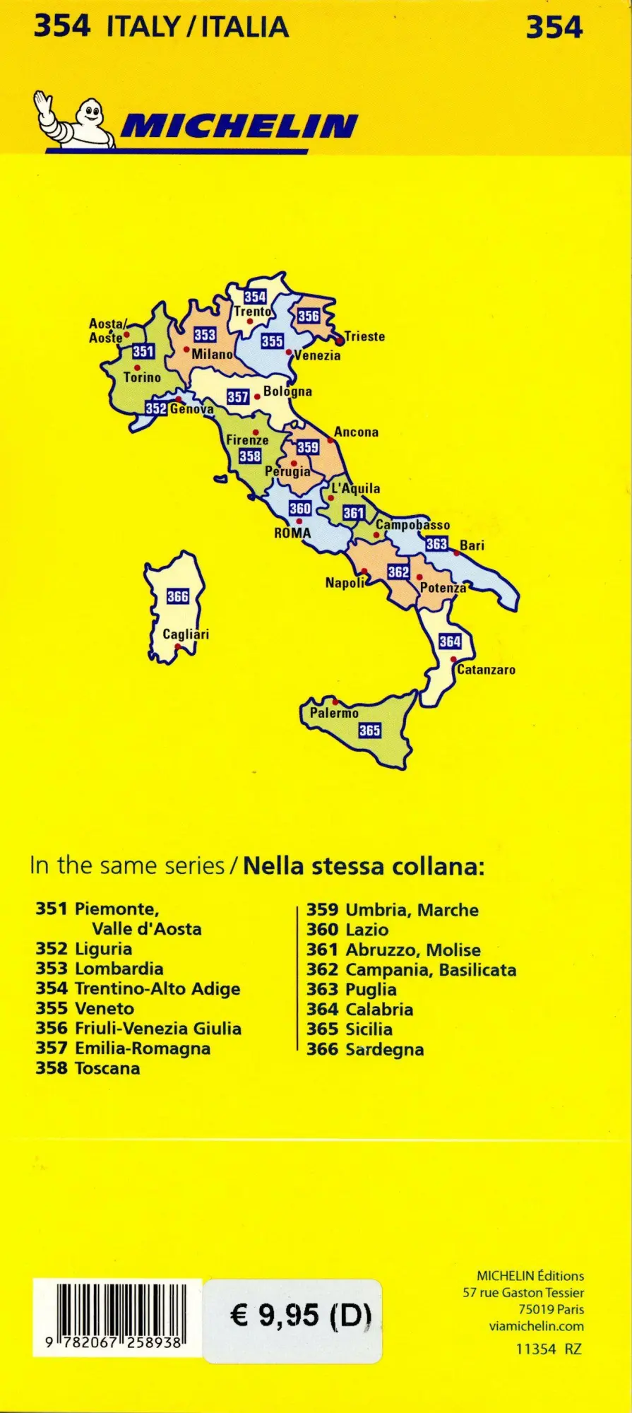 Bild: 9782067258938 | Michelin Trentino - Südtirol | Straßen- und Tourismuskarte 1:200.000
