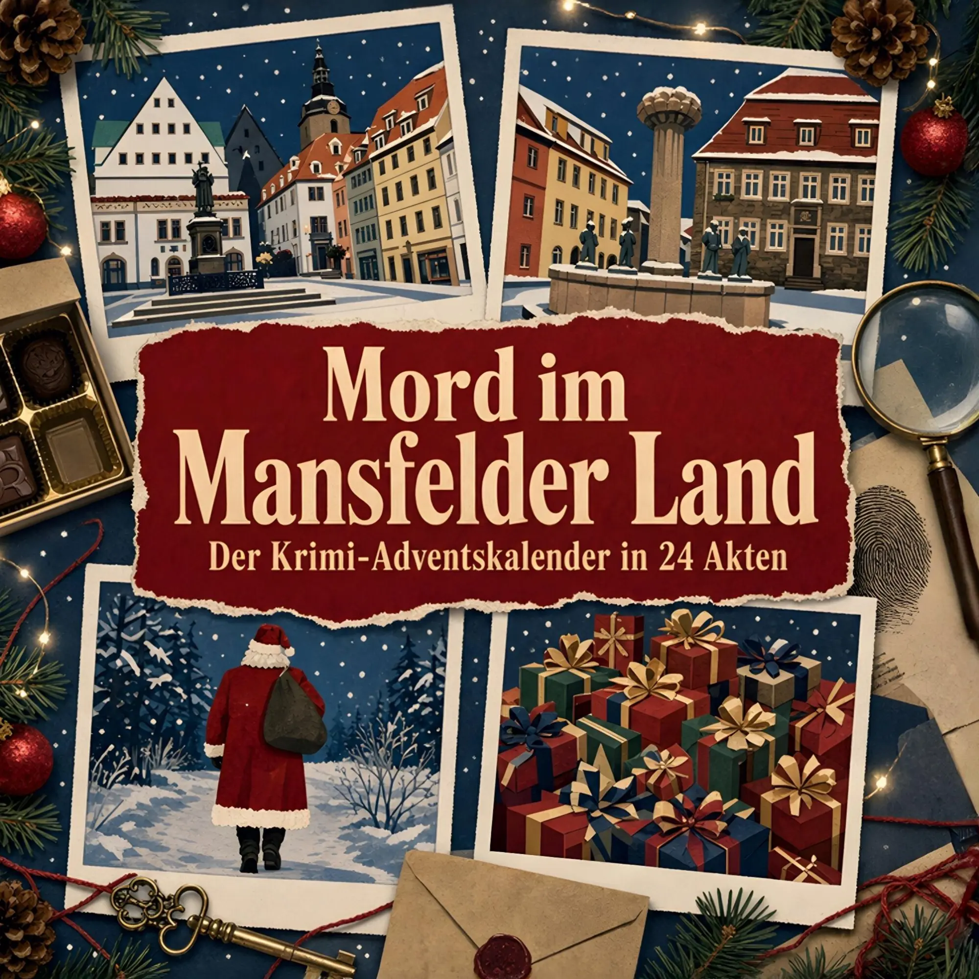 Cover: 9783696118938 | Mord im Mansfelder Land | Der Krimi-Adventskalender in 24 Akten | Buch
