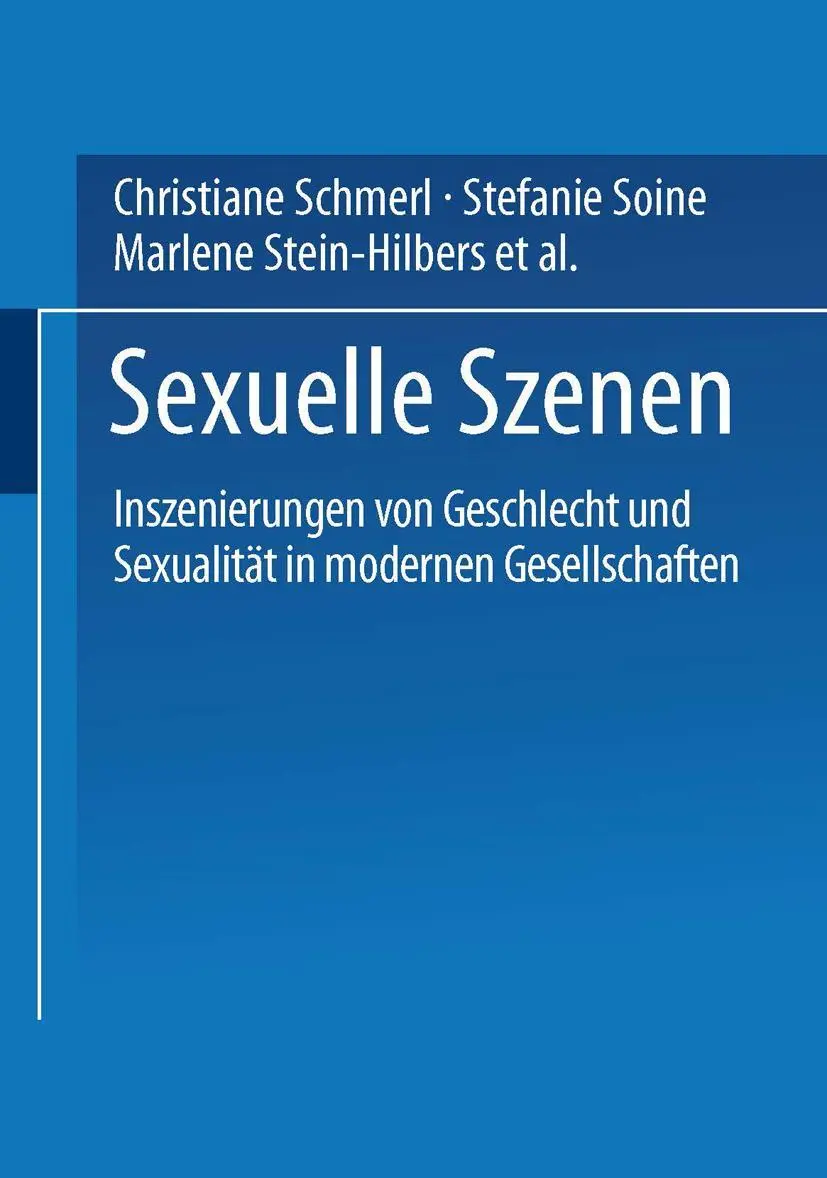 Cover: 9783810028938 | Sexuelle Szenen | Christiane Schmerl (u. a.) | Taschenbuch | 283 S.