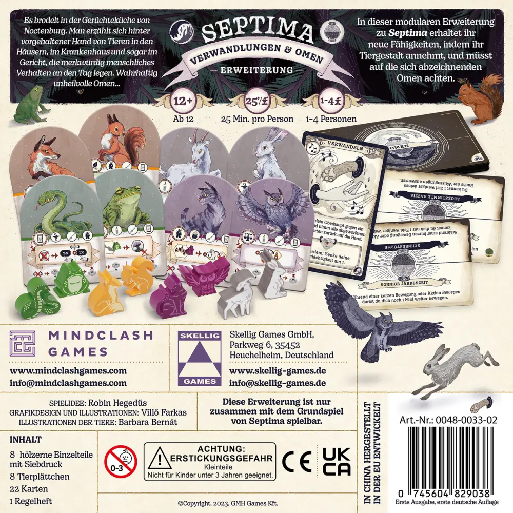 Bild: 745604829038 | Septima - Verwandlungen und Omen | Erweiterung zu Septima | Hegedüs