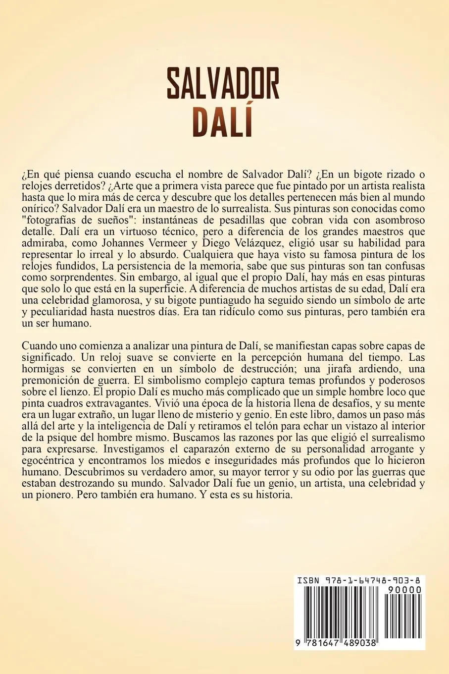 Rückseite: 9781647489038 | Salvador Dalí | Captivating History | Taschenbuch | Spanisch | 2020