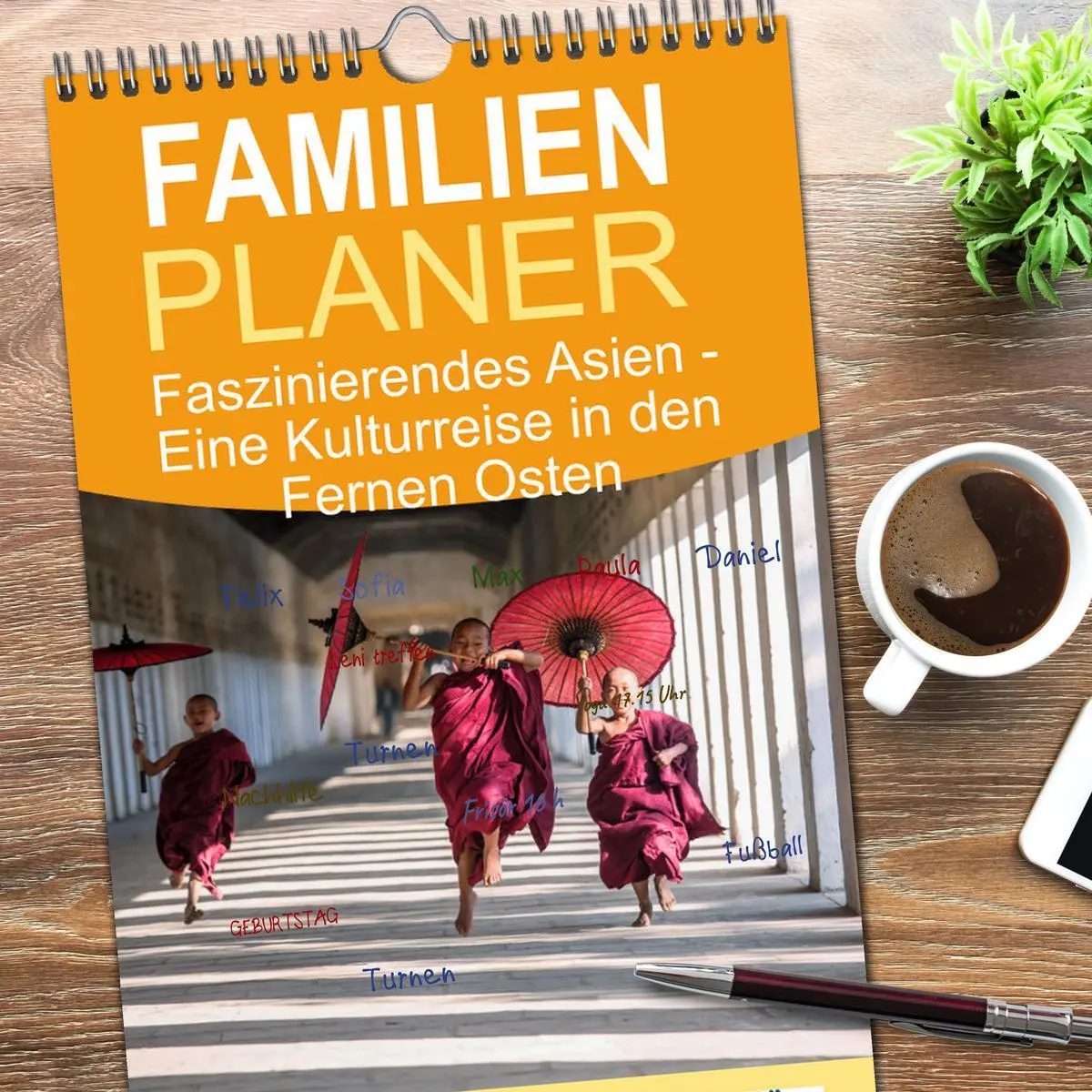 Bild: 9783516509038 | Familienplaner 2026 - Faszinierendes Asien - Eine Kulturreise in...
