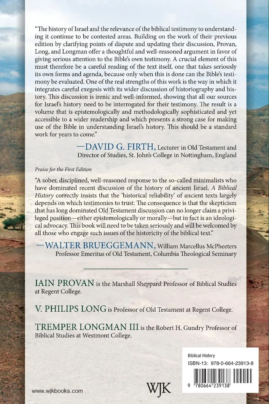 Rückseite: 9780664239138 | A Biblical History of Israel, Second Edition | Iain Provan | Buch