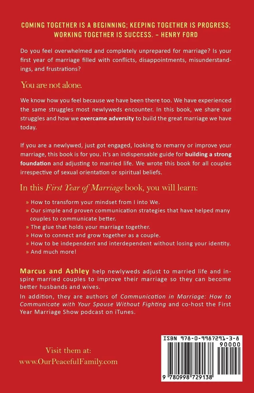 Rückseite: 9780998729138 | First Year of Marriage | Marcus Kusi | Taschenbuch | Paperback | 2017