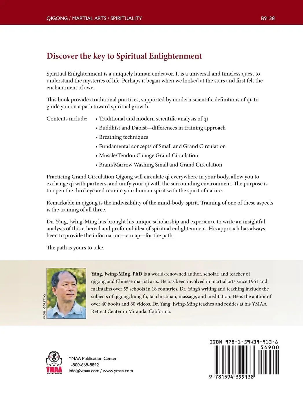 Rückseite: 9781594399138 | Qigong Grand Circulation for Spiritual Enlightenment | Jwing-Ming Yang