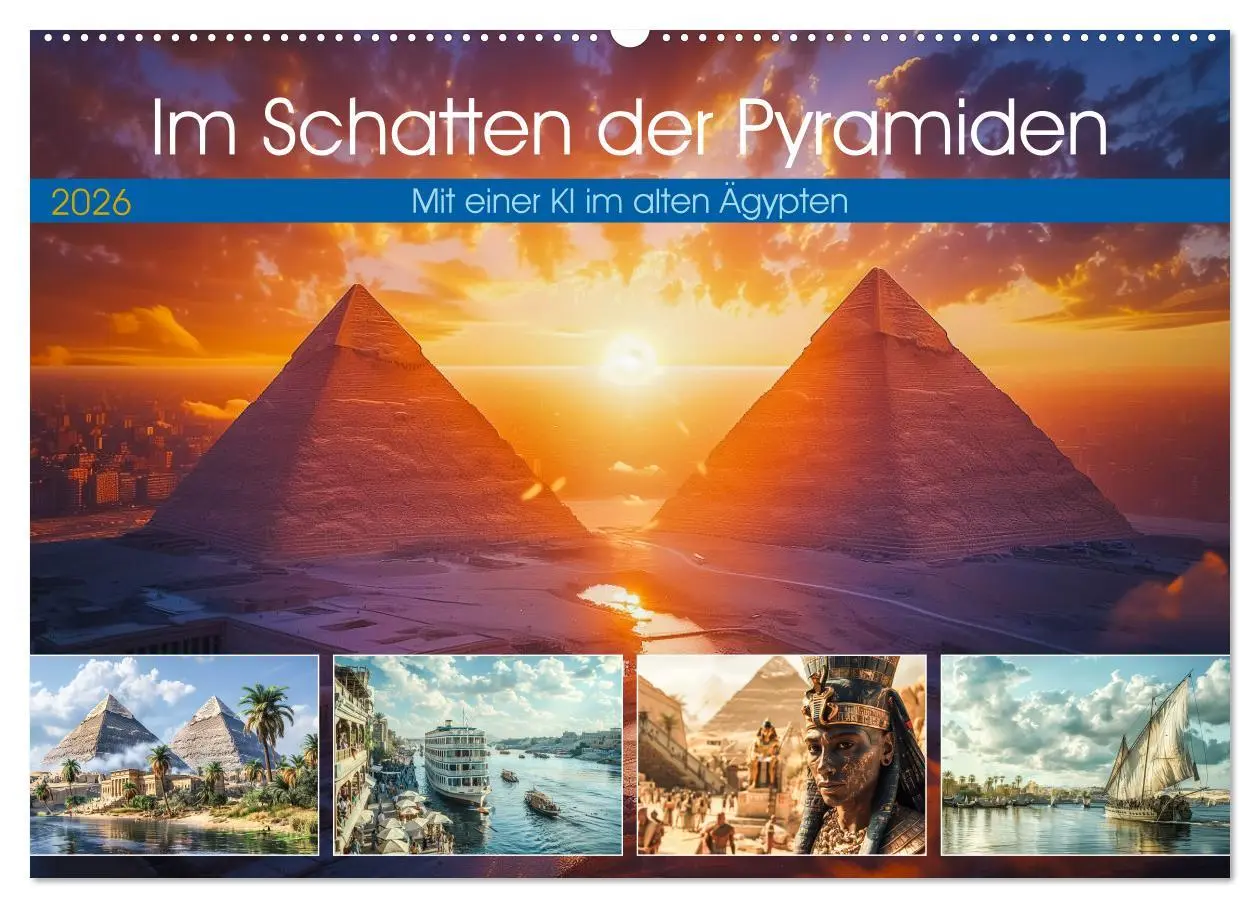 Cover: 9783457409138 | Im Schatten der Pyramiden (Wandkalender 2026 DIN A2 quer), CALVENDO...