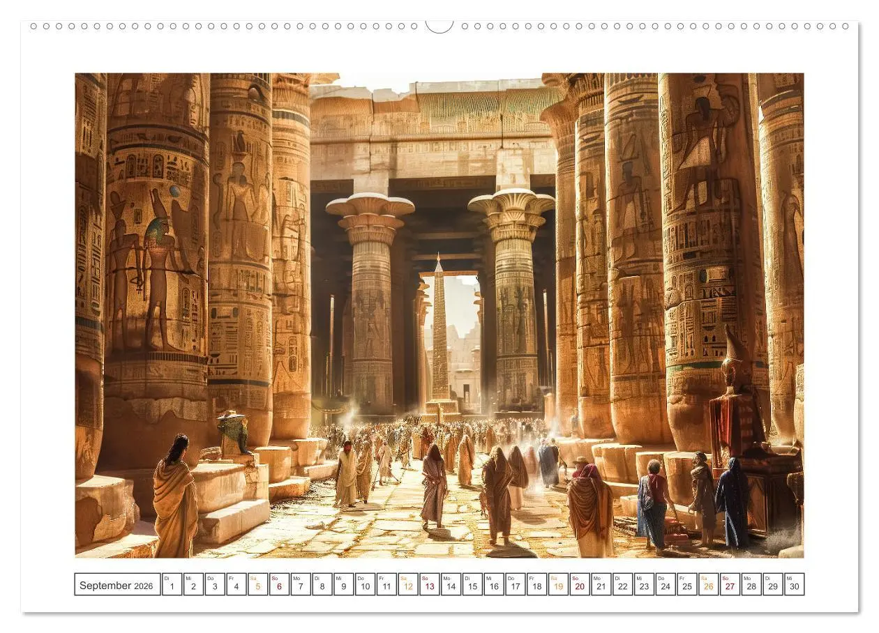 Bild: 9783457409138 | Im Schatten der Pyramiden (Wandkalender 2026 DIN A2 quer), CALVENDO...