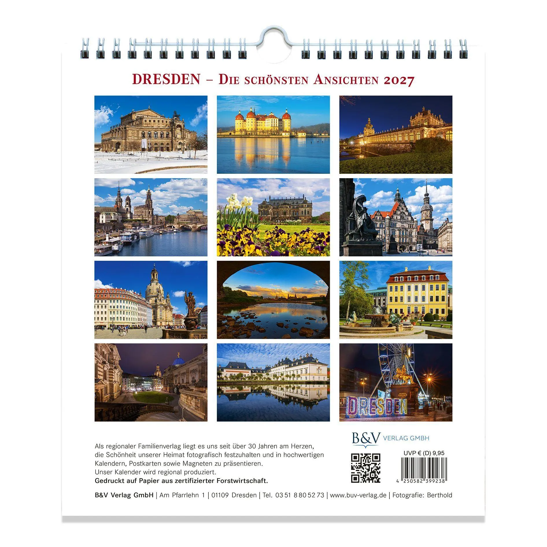 Bild: 4250582399238 | Kalender Dresden 2027 - Die schönsten Ansichten | Kalender | Deutsch